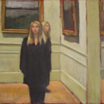 oil painting of gallery scene